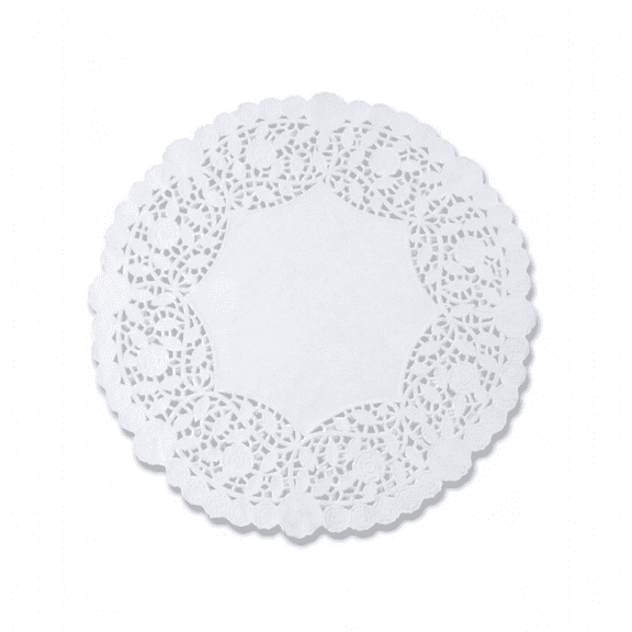 The Baker Celebrations 9-Inch Round Paper Lace Doilies, White, 100 Pack