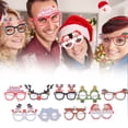 thumbnail image 6 of AQITTI Christmas Glasses Glitter Holiday Party Glasses Frames Christmas Decoration Accessories Costume Eyeglasses for Christmas Parties Holiday Favors (One Size Fits All,9Pc), 6 of 9