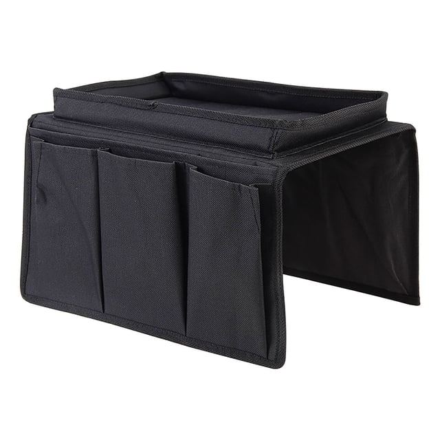 SSZMDLB under $5 Sofa Armrest Organizer, Sofa Armrest Tray with Organizer, Hanging Storage Bag for Remote Control Books Sundries, Home Cloth Storage Pocket with Multiple Pockets
