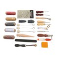 thumbnail image 1 of Kit de Travail en Cuir, 31 Pcs Outils de Couture en Cuir Portables en Acier Inoxydable pour Tissu, 1 of 8