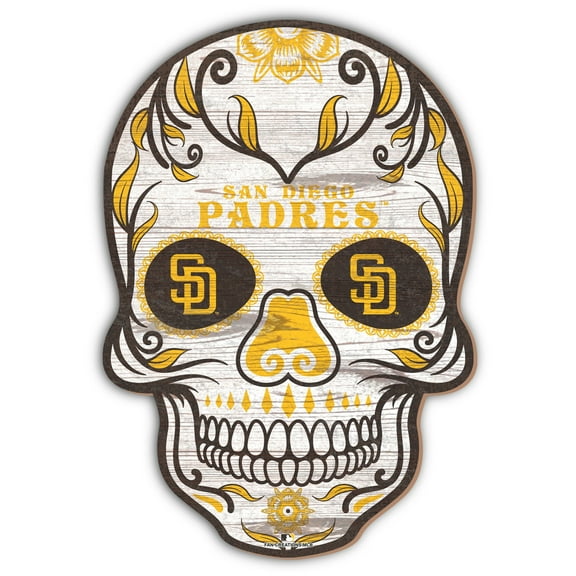 San Diego Padres 12'' Sugar Skull Sign