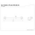 thumbnail image 3 of Kingston Brass Heritage 18" Towel Bar, 3 of 3