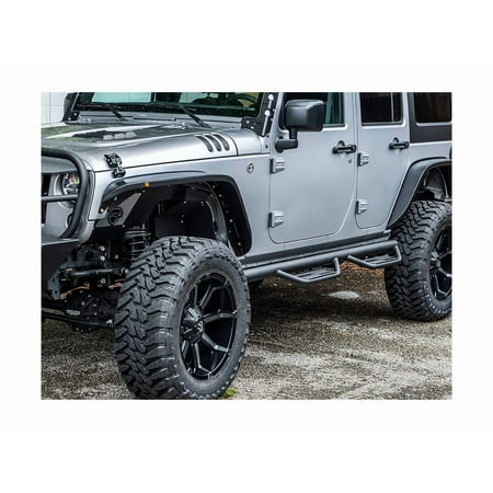 Havoc Offroad HS2 Hoop Steps Jeep Wrangler 2007-2017 JKU 4 Door Only