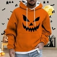 thumbnail image 2 of Yuncity Halloween Mens Hoodie Male Autumn Winter Hallowmas Theme Printed Long Sleeve Pocket Long Sleeve Tops Men's Hoodies Xl, 2 of 5