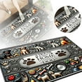 thumbnail image 1 of Ensemble de Paillasson Imprimé Floral 3D Moderne Haute Absorption Lavable en Machine Tapis d'Entrée et Tapis de Bain pour Intérieur, 1 of 4