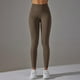 thumbnail image 5 of Nuevos pantalones de yoga de mujer de punto sin costuras y cintura alta - Efecto scrunched, cintura en forma de V - Nailon/spandex opaco para correr/fitness, 5 of 6