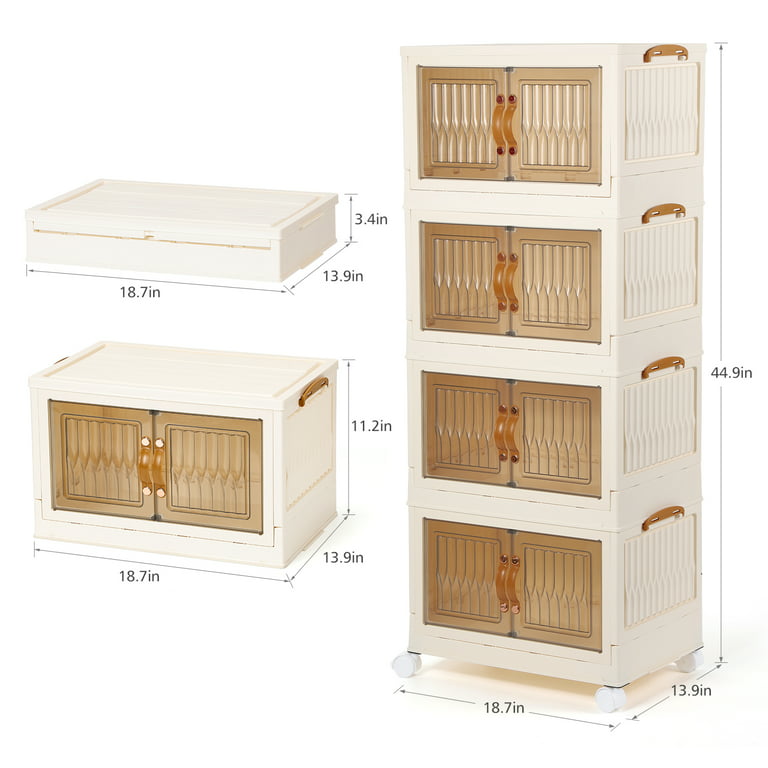 Front Opening Stackable Storage Box, Closet & Wardrobe, Style Degree