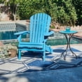 thumbnail image 2 of Villartet Solid Wood Classic Adirondack Outdoor Folding Chair Blue by Thy-Hom, 2 of 2
