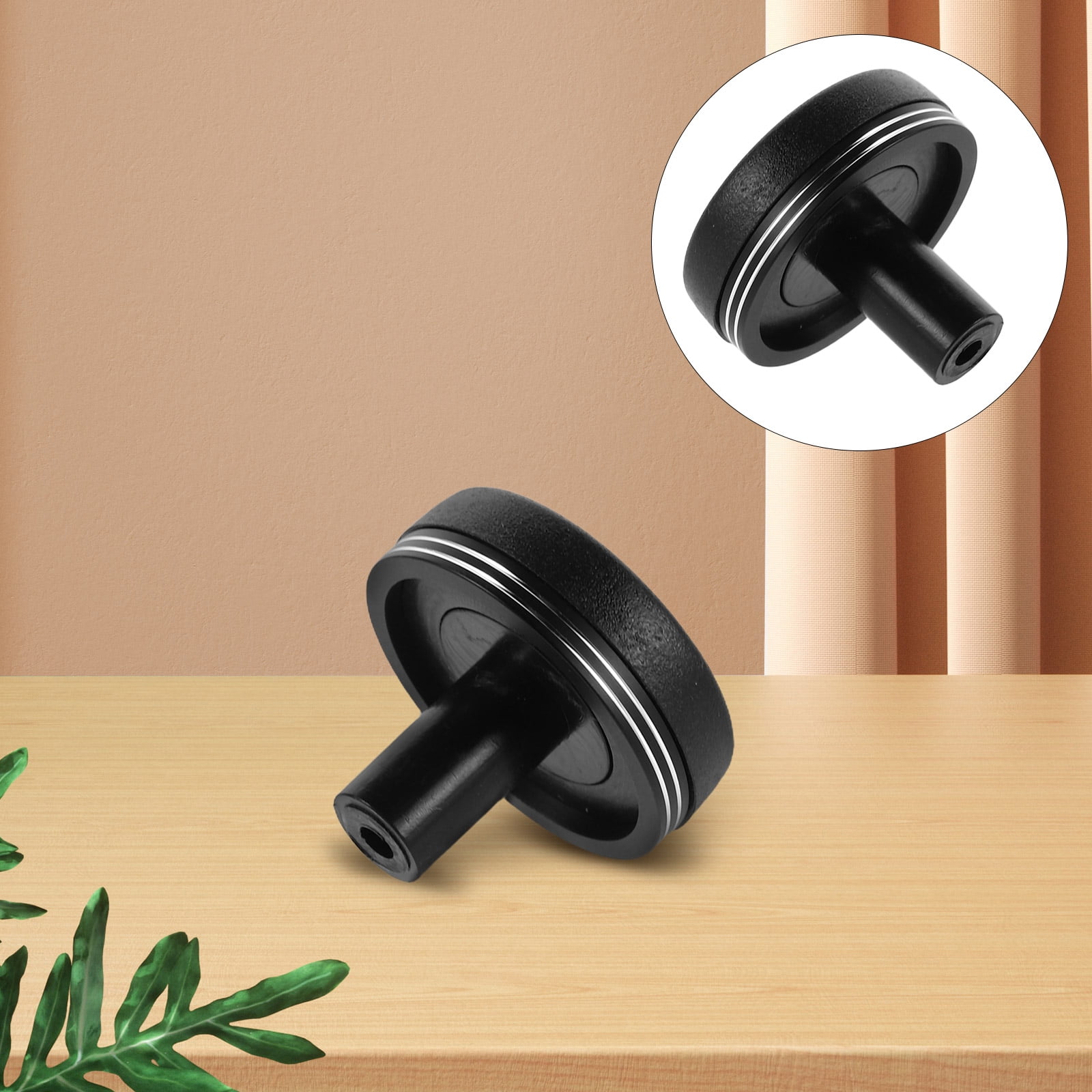 Black Aluminum Alloy Fishing Rod Cap Cushioned End Cap Replacement for Casting Control Grip Comfort and Rod