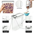 thumbnail image 5 of Sorbus 4 Pack Airtight Food Storage Dispenser Set for Beans, Pasta, Cereals, and More, (2L/8.4 Cups), 5 of 7