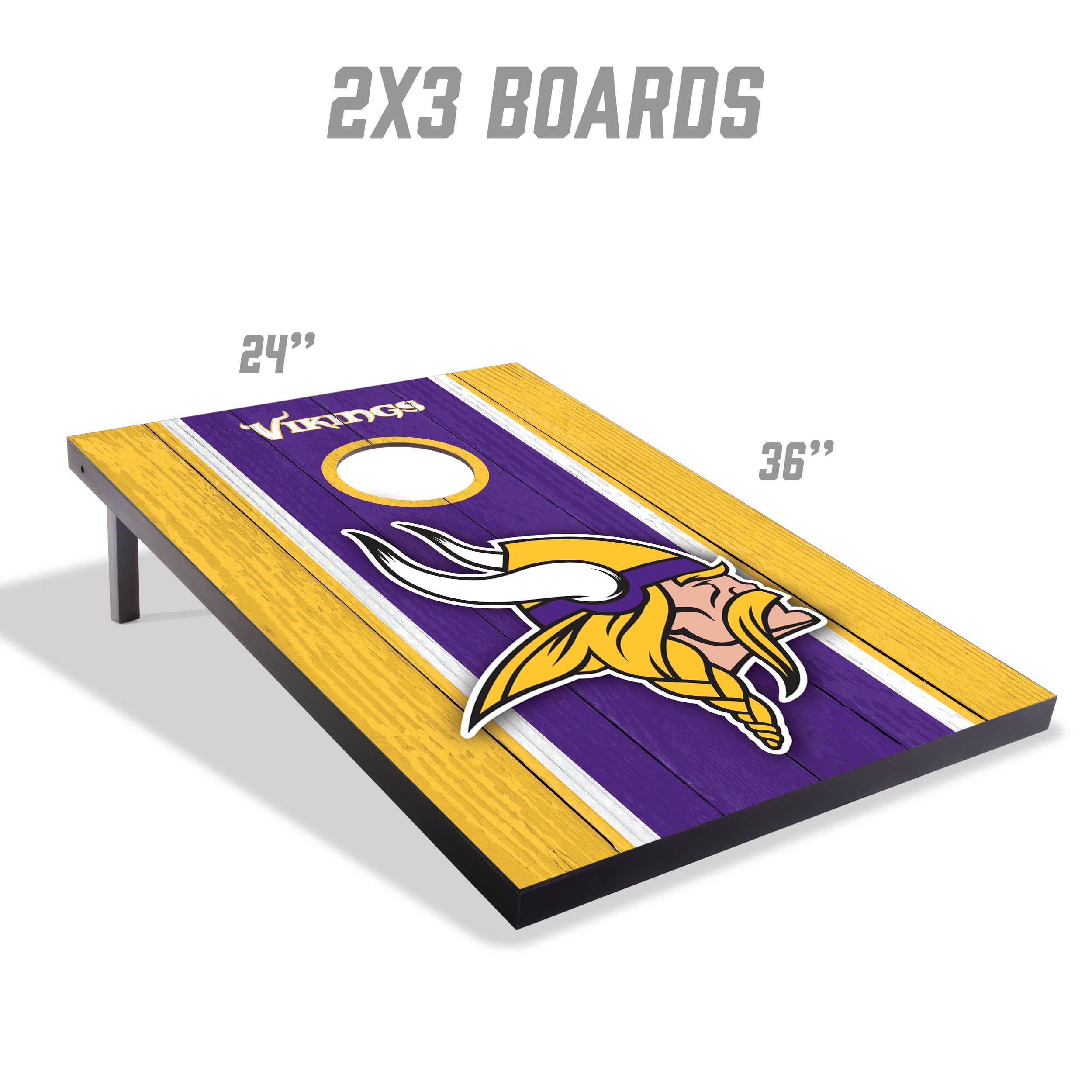 Minnesota Vikings 2x3 MDF Cornhole Game Set