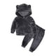 thumbnail image 2 of Sudadera Para Niños Pequeños, Telas De Terciopelo Para Bebés, Abrigo, Pantalones, Conjunto De 2 Uds, Suéter Para Niños, Niños Y Niñas, Gris Odeerbi LM103-1477, 2 of 9