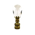 thumbnail image 2 of Stephanov Crystal Small Tear Drop Lamp Finial Polished Brass 2.5"h, 2 of 5