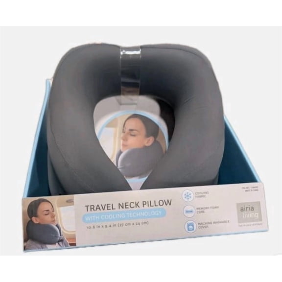 Airia Living Travel Neck Pillow With Cooling Technology
