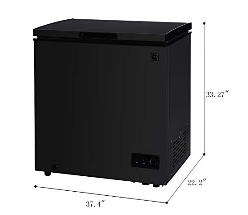 RCA, 7.1 CU FT. Chest Freezer, Black,RFRF470-BLACK-6COM