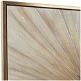 thumbnail image 6 of 39" x 39" Radial Starburst Framed Wall Art with Gold Frame, by DecMode, 6 of 14