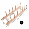 thumbnail image 1 of Estante Para Platos De Madera, Soporte Para Tapa De Olla, Organizador De Armario De Cocina Para Tabla De Cortar De Tazas, Estante De Secado De Cuencos, 1 Ud. Minnieouse HA023886-00, 1 of 7