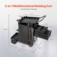 thumbnail image 2 of VEVOR Welding Cart 2 Drawers Heavy Duty Welder Cart & Lockable Cabinet 350LBS Loading, 2 of 9