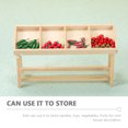 Worgeous Khaki Mini House Decoration with Realistic Vegetable Rack ...