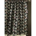 thumbnail image 2 of 100% Cotton Window Valance 42" Wide Day of the Dead Sugar Skulls Black, 2 of 2