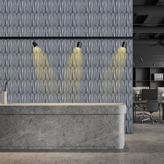 30cm Wall Panel 3D Decorative Decorative Interior Elements Matte Black Ornament PVC Tiles Cladding Wall Ceiling