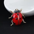thumbnail image 5 of HOOUN Fashion Enamel Red Ladybug Insect Brooches Beetle Pin Scarf Corsage Jewe-qy@, 5 of 6