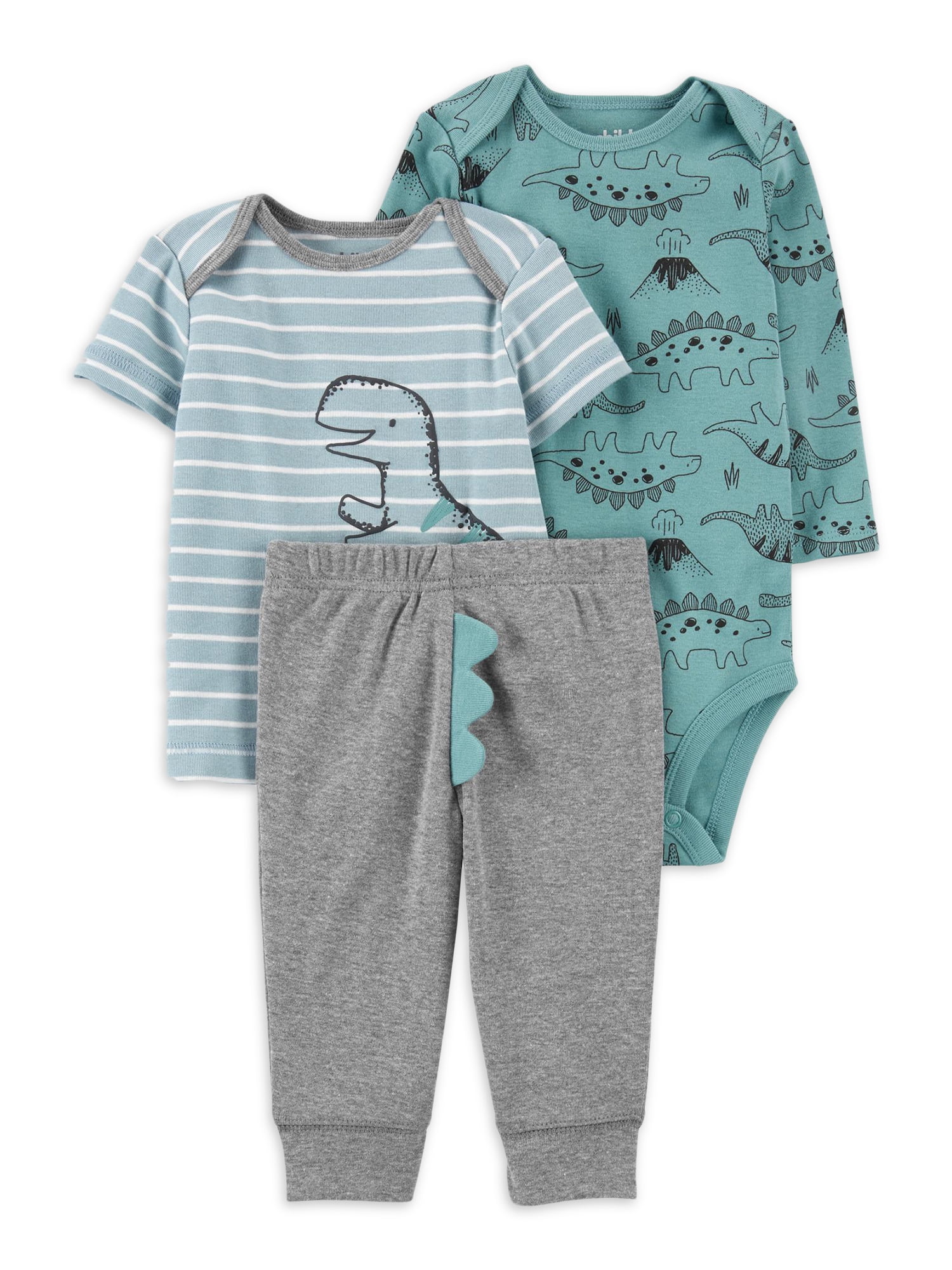 Carter's Child of Mine Baby Boys Dinosaur Set, 3Piece, Newborn9