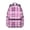 Pink and Purple, variant on Purple and Black Checkered Pattern Backpack for School, Cute School Bag with Adjustable Shoulder Straps and Padded Back, 15.3"x11"x7.1"