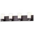 thumbnail image 1 of DVI Lighting DVP9044GROP Four Light Vanity Essex Graphite w/ Half Opal Glass, 1 of 1