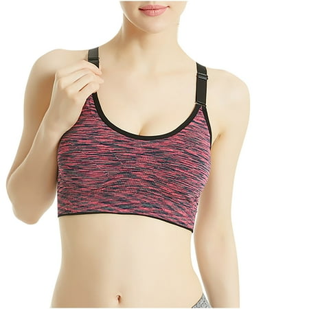 Summer Savings Clearance!Iyufng Sports Bras for Women Push up Bra Shock-proof Quick-drying Yoga Bras Underwear for Women Training Running Fitness Lingerie Bras for Women Plus Size