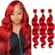 thumbnail image 1 of Peluca GveoxVO Red Body Wave, 100% cabello humano brasileño, 300 g, 1 of 7