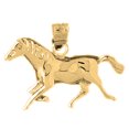 thumbnail image 1 of 18K Yellow Gold Horse Pendant - 19 mm, 1 of 2