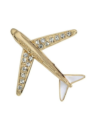 2pcs Cute Airplane Brooches for Women Girls Fashion Enameled Flying Plane  Lapel Pins Badge Dress Suit Scarft Accessories Holiday Party Jewelry Unisex