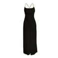 thumbnail image 4 of AherBiu Formal Jumpsuits for Women Chiffon Wide Leg Business Party Cocktail Rompers Sleeveless Overalls, 4 of 6