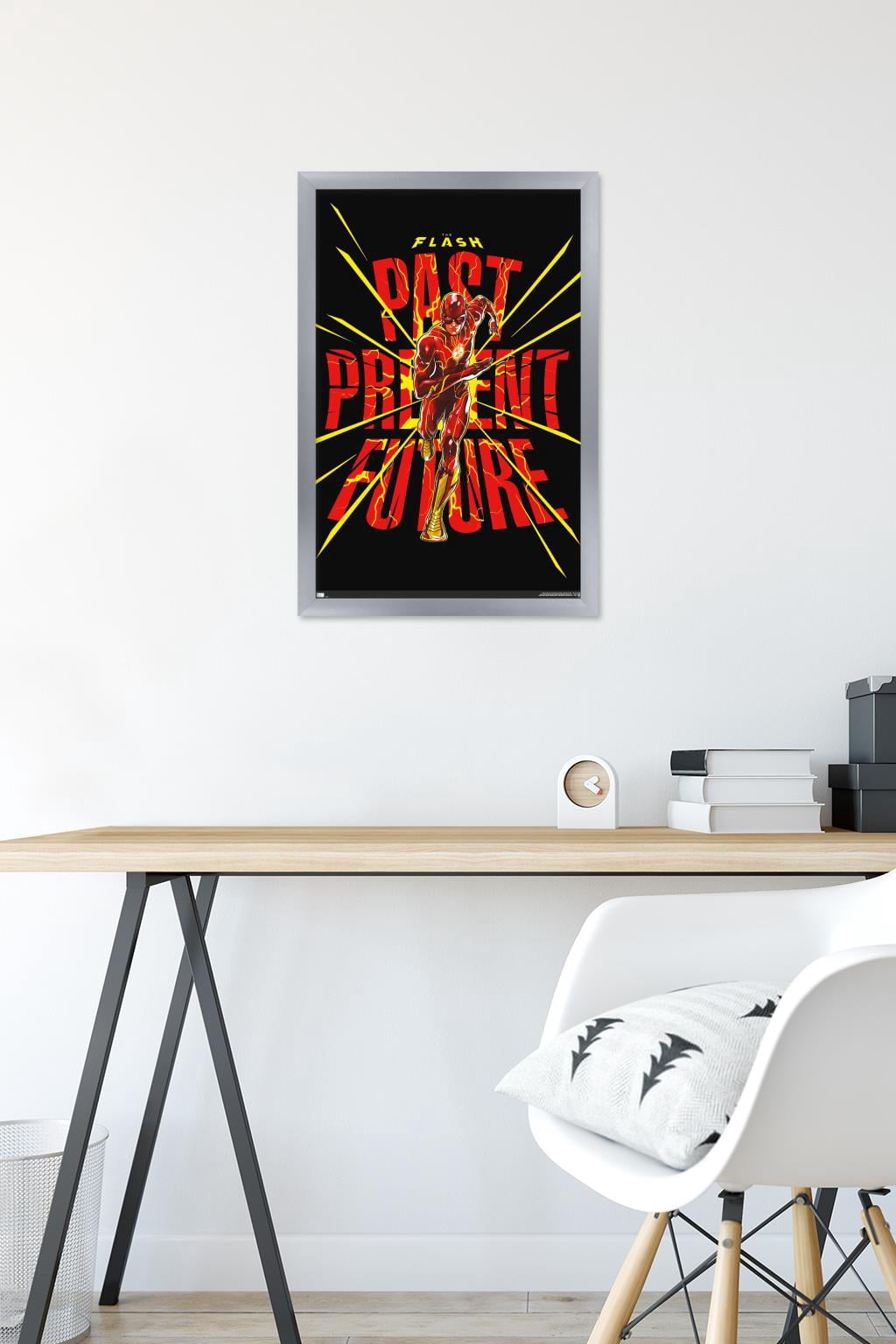 DC Comics Movie The Flash - Pointbreak Wall Poster, 14.725" x 22.375" Framed