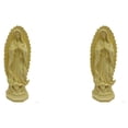 thumbnail image 1 of Bearachild Estatua de la Virgen María católica, estatuilla de Nuestra Señora, regalo de boda religioso, amarillo 2piezas amarillo, 1 of 1