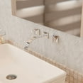 thumbnail image 4 of Novatto NBF-W02CH Dekker Two Handle Wall Mount Bathroom Faucet in Chrome, 4 of 11