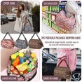 thumbnail image 5 of Bolsas de compras reutilizables, 2 unidades, bolsas plegables de un solo hombro, totalizador ecológico, 5 of 5