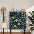 thumbnail image 5 of Navy Blue Orange Berry Botanical Wallpaper, Rustic Boho Floral peel and stick wallpaper, waterproof, Home Decor for Bedroom, Living Room, Bathroom, Kitchen Cabinet, Dorm Room [17.7 * 118 in], 5 of 8