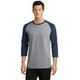 thumbnail image 1 of Camiseta con manga ragl?n de 3/4 Core Blend de Port & Company?. PC55RS Puerto & Compa??a PC55RS, 1 of 1