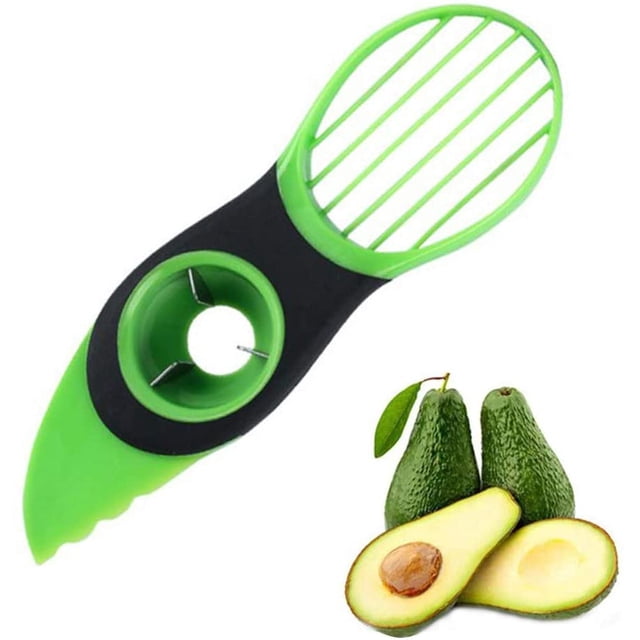 Coupe-avocat, coupe-avocat 3 en 1 coupe-fruits verts coupe-cuisine éplucheur de fruits pour économiseur d'avocat frais dans la cuisine domestique