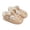 Khaki, variant on Girls Wide Toe Box Sandals Closed Toe Hollow-out Anti-Collision Sandals Baby Summer Newborn First Walking Shoes