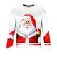 thumbnail image 4 of Camisetas navideñas EQWLJWE para hombre, divertidas camisetas navideñas con estampado 3D de Papá Noel para fiestas, disfraces, camisetas informales de cuello redondo, 4 of 5
