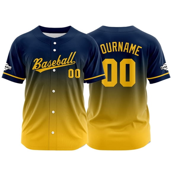 Baseball Custom Name and Number Athletic Performance Top for Sports Team and Fan Apparel