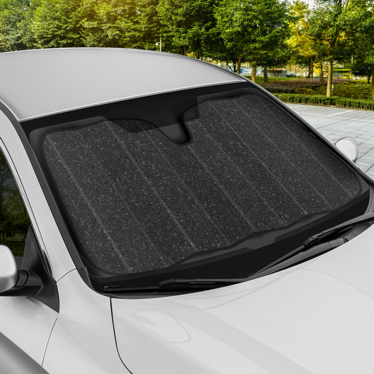 BDK AS-2511 Front Windshield Shade-Accordion Folding Auto Sunshade for Car  Truck SUV-Blocks UV Rays Sun Visor Protector-Keeps Your Vehicle Cool-57 x 