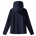 thumbnail image 5 of Zivyakyron Long Sleeve Windbreaker Jackets for Men Zip up Lightweight Quick Dry Rain Hooded Outdoor Jackets Loose Plain Blue XL, 5 of 7