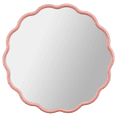 thumbnail image 1 of Bouclair Miroir Rose à Bords Festonnés, 1 of 8