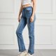 thumbnail image 3 of Gibobby Jeans mujer cintura alta Pantalones y vaqueros elásticos de talle para mujer con inserciones y bordes de colores y pantalones(Azul,CH), 3 of 5