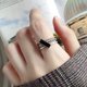 thumbnail image 4 of El anillo de plata no se desvanece, la apertura del nicho retro europeo y americano dedo índice amor joyería de plata pura ins anillo para mujeres, 4 of 5