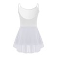 thumbnail image 2 of YONGHS Kids Girls Camisole Ballet Dance Tutu Dress Gymnastics Leotard Ballerina Dancewear White 7-8, 2 of 7